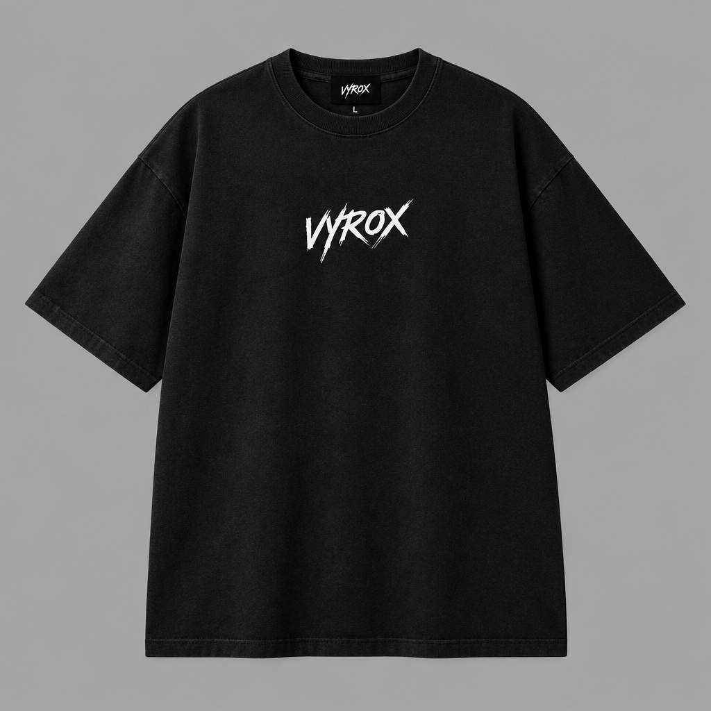 Camiseta Oversized Vyrox preta