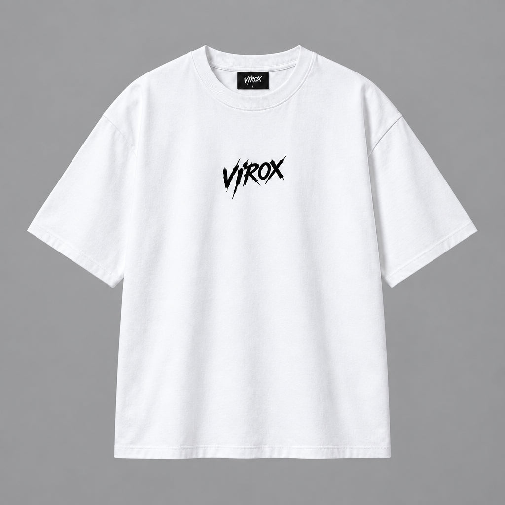 Camiseta Oversized Vyrox branca new grafitti